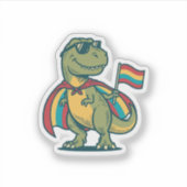 Sticker Conception de chemise vectorielle de dinosaure de (Devant)