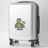 Sticker Conception de chemise vectorielle de dinosaure de (Sur valise)