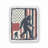 Sticker Conception de chemise vectorielle de drapeau de cr (Devant)