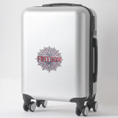 Sticker Conception de chemise vectorielle de feu d'artific (Sur valise)