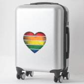 Sticker Conception de chemise vectorielle de fierté de cœu (Sur valise)