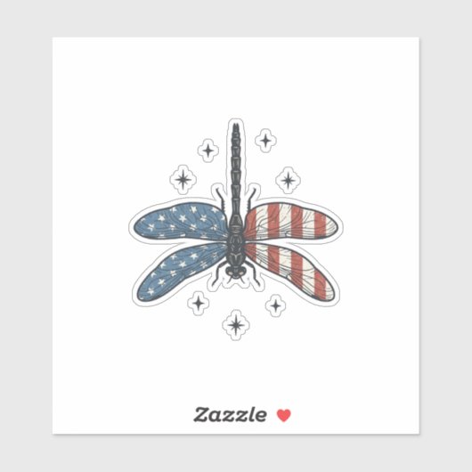 Sticker Conception de chemise vectorielle de libellule pat (Feuille)