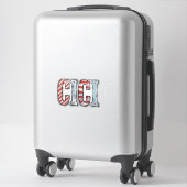 Sticker Conception de chemise vectorielle de nom CICI patr (Sur valise)