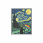 Sticker Conception de chemise vectorielle de paysage noctu (Devant)