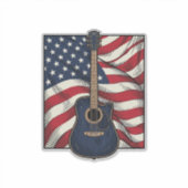 Sticker Conception de chemise vectorielle drapeau patrioti (Devant)