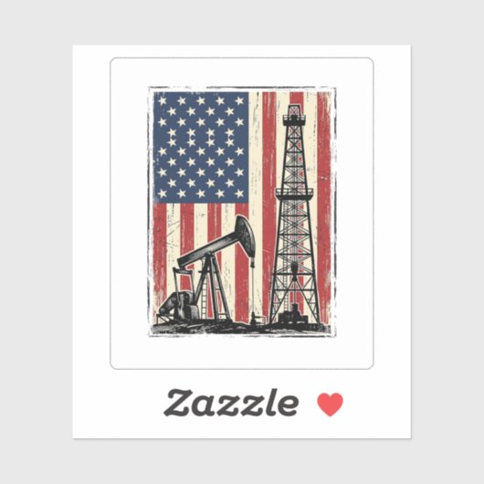 Sticker Conception de chemise vectorielle du drapeau améri (Feuille)
