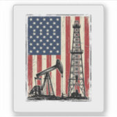 Sticker Conception de chemise vectorielle du drapeau améri (Devant)