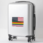 Sticker Conception de chemise vectorielle en détresse du d (Sur valise)
