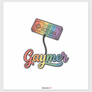 Sticker Conception de chemise vectorielle Gaymer Rainbow G