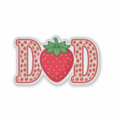 Sticker Conception de chemise vectorielle lettrage fraise (Devant)