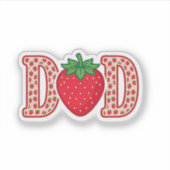 Sticker Conception de chemise vectorielle lettrage fraise (Devant)