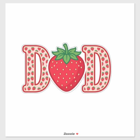 Sticker Conception de chemise vectorielle lettrage fraise (Feuille)