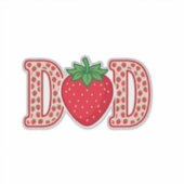 Sticker Conception de chemise vectorielle lettrage fraise (Devant)