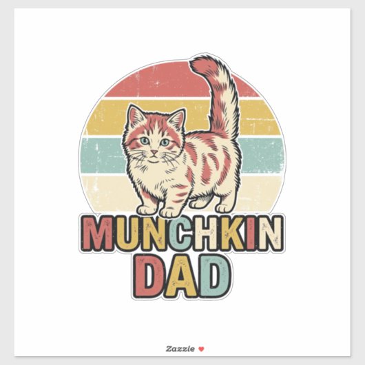 Sticker Conception de chemise vectorielle pour papa Munchk (Feuille)
