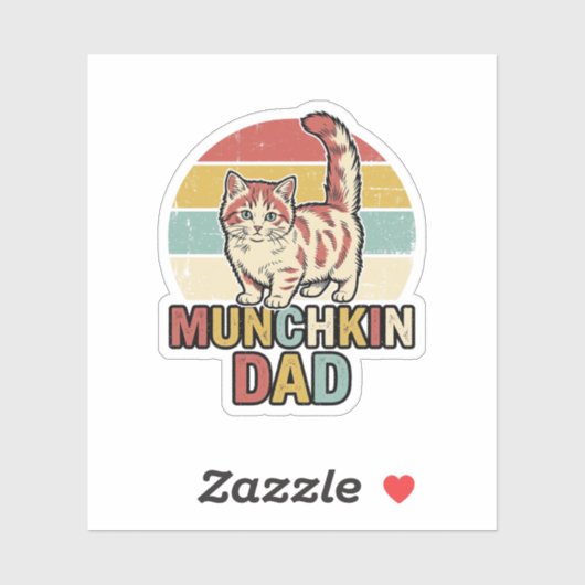 Sticker Conception de chemise vectorielle pour papa Munchk (Feuille)