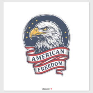 Sticker Conception de chemise vectorielle ruban patriotiqu
