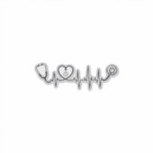 Sticker Conception de chemise vectorielle Stethoscope Batt (Devant)