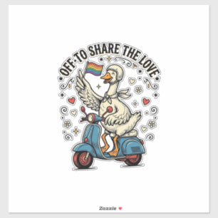 Sticker Conception de chemise vintage Funny Goose Scooter