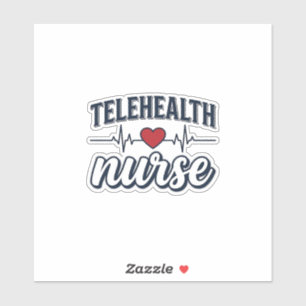 Sticker Conception de chemise vintage infirmière de télé-s