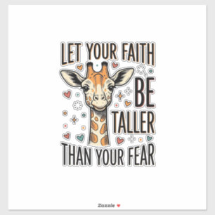 Sticker Conception de chemise vintage inspirante girafe de