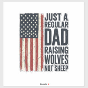 Sticker Conception de chemise vintage patriotique pour pap