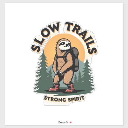 Sticker Conception de citation d'aventure de randonnée de  (Feuille)