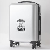 Sticker Conception de citation de cheveux de chien drôle d (Sur valise)