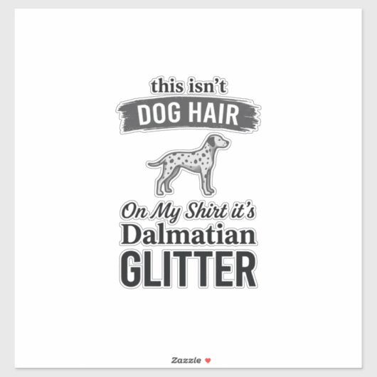 Sticker Conception de citation de cheveux de chien drôle d (Feuille)