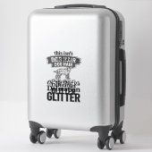 Sticker Conception de citation de cheveux de chien drôle d (Sur valise)