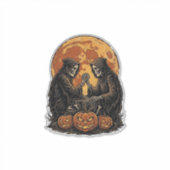 Sticker Conception de citrouille d'Halloween de faucheurs (Devant)