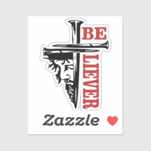 Sticker Conception de clou de croix de Jésus – Puissant Ch