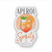 Sticker Conception de cocktail Aperol Spritz (Devant)