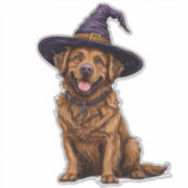Sticker Conception de costume d'Halloween de chien de dess (Devant)