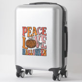 Sticker Conception de crâne de citrouille Halloween d'amou (Sur valise)