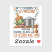 Sticker Conception de devis de cuisine amusante (2) (Feuille)