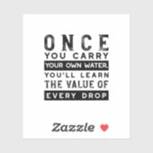 Sticker Conception de devis de sagesse - Valeur de chaque (Feuille)