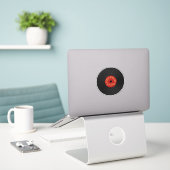 Sticker Conception de disques vinyle Peace and joy (Ordinateur portable sur le bureau)