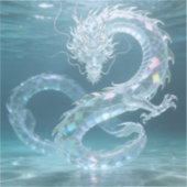 Sticker Conception de dragon fantaisiste en art de dragon (Recto)