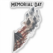 Sticker Conception de drapeau américain pour l'hommage de (Devant)
