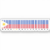 Sticker Conception de drapeau avec code-barres Fabriqué au (Recto)