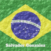 Sticker Conception de drapeau brésilien (Devant)