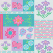 Sticker Conception de fleurs vibrantes en fleurs (Devant)