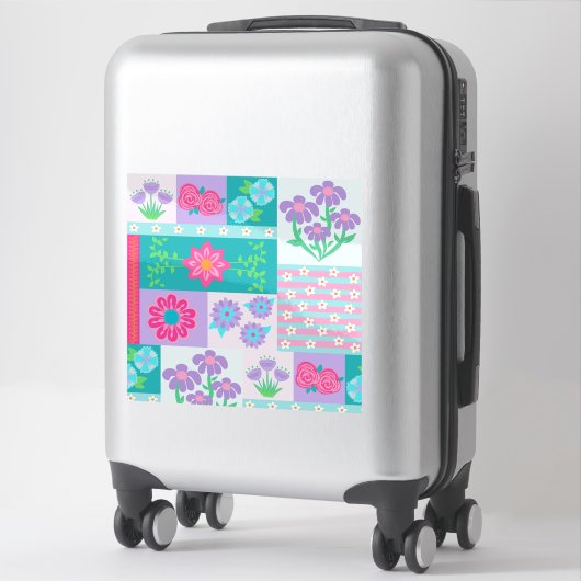 Sticker Conception de fleurs vibrantes en fleurs (Sur valise)