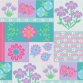 Sticker Conception de fleurs vibrantes en fleurs (Devant)