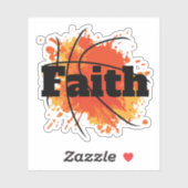 Sticker Conception De Foi De Basket-Basket Avec Art Splash (Feuille)