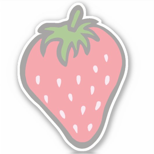 Sticker Conception de fraise douce (Devant)
