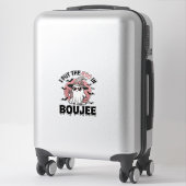 Sticker Conception de gravure vintage Halloween fantôme Bo (Sur valise)