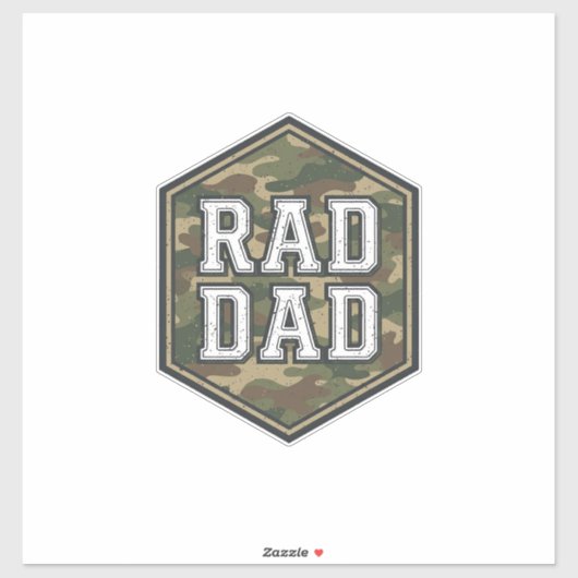 Sticker Conception de gravure vintage hexagonale camouflée (Feuille)