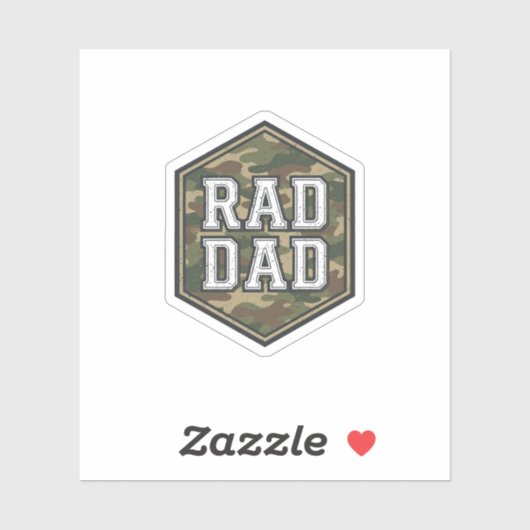 Sticker Conception de gravure vintage hexagonale camouflée (Feuille)