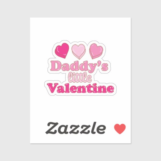 Sticker Conception de la Saint-Valentin pour papa avec des (Feuille)